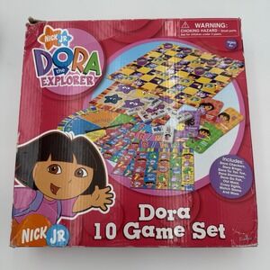 Vintage‎ 2006 Cardinal NICK JR. Dora The Explorer Game Set 10 Games Girl Gift